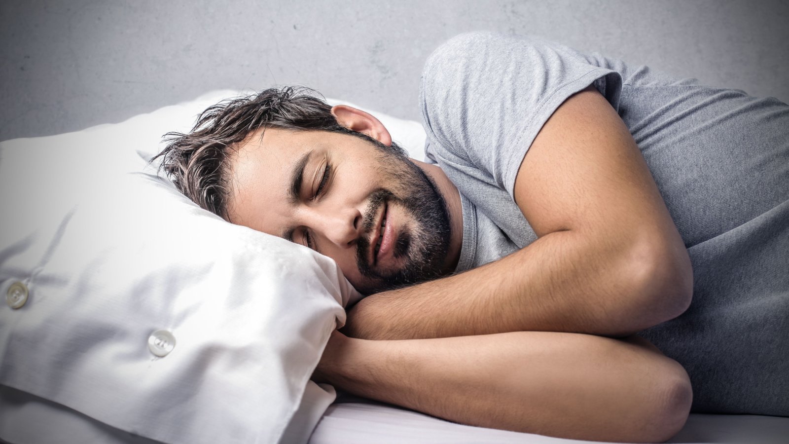 Male sleeping happy rest Ollyy Shutterstock