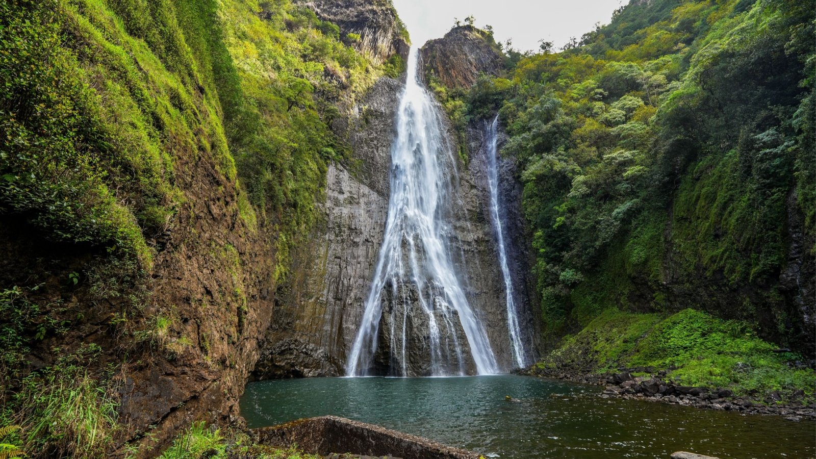 Manawaiopuna waterfall aka Jurassic Falls in Hanapepe Valley in the center of Kauai island, Hawaii Alexandre.ROSA Shutterstock