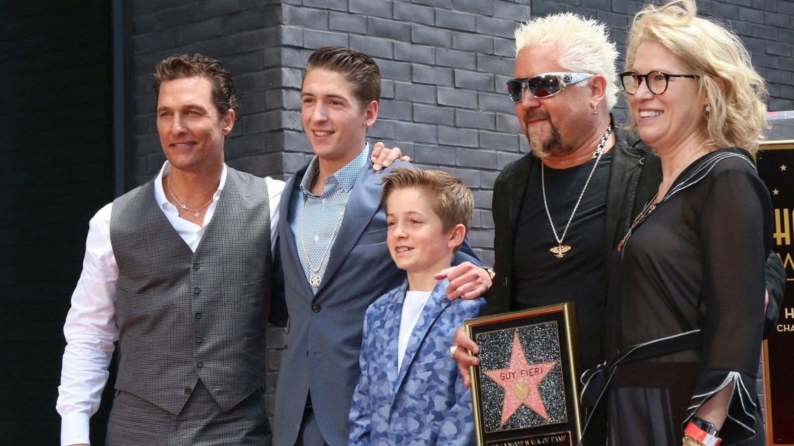 Matthew McConaughey, Hunter Fieri , Ryder Fieri, Chef Guy Fieri, Kathleen Finch Kathy Hutchins Shutterstock