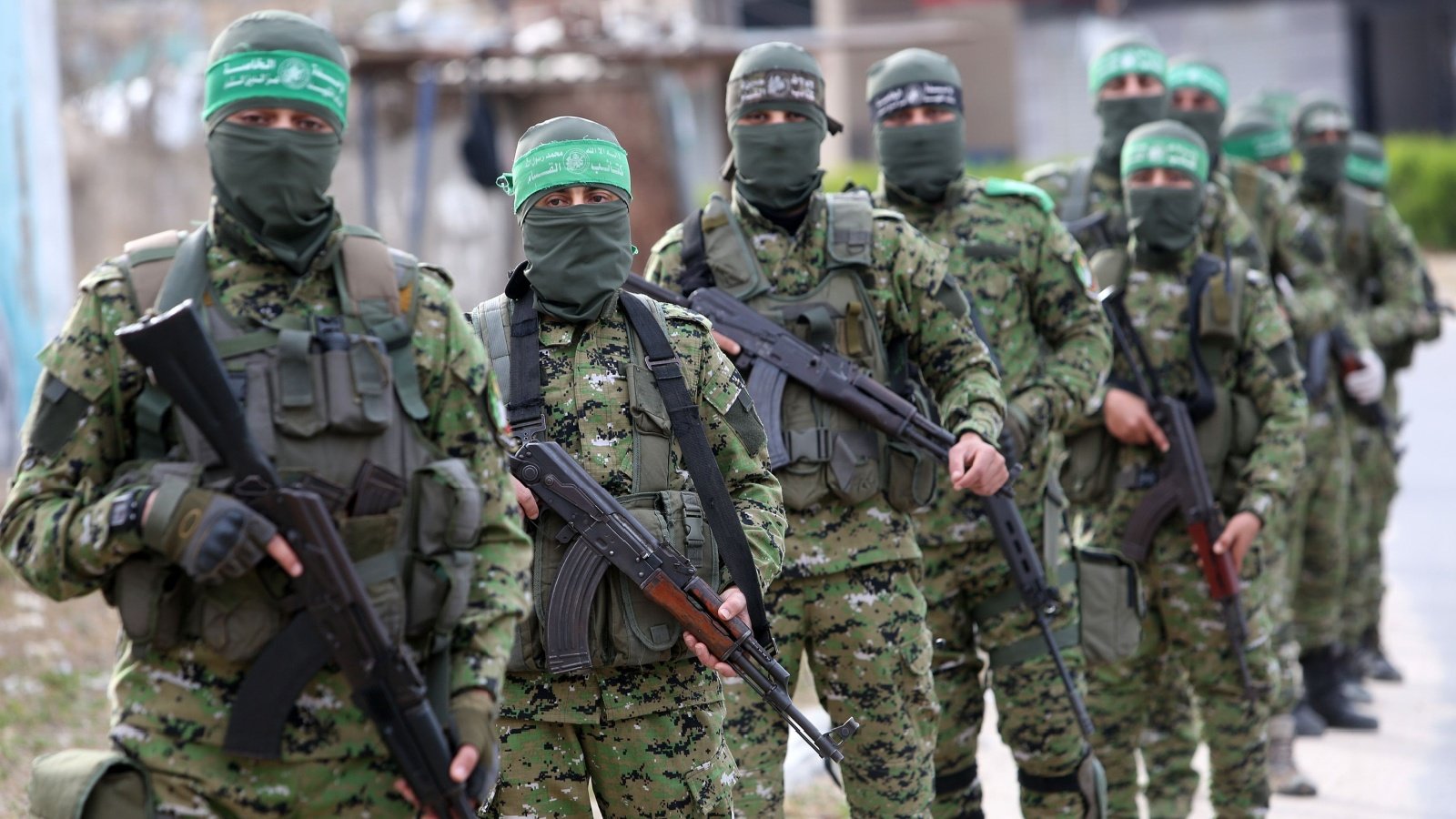 Members of Qassam Brigades of the Hamas Anas Mohammed Shutterstock