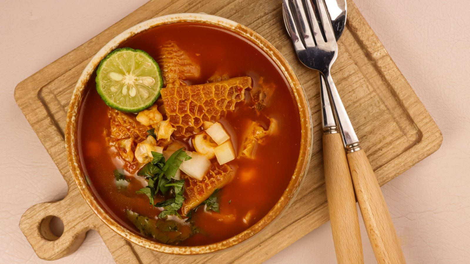 Menudo or Pancita is made of Beef Tripe sri widyowati Shutterstock