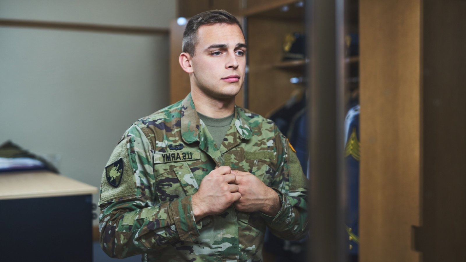 Military barracks soldier quarters US Army uniform government issued PeopleImagescom Yuri A Shutterstock Military barracks soldier quarters US Army uniform government issued PeopleImagescom Yuri A Shutterstock