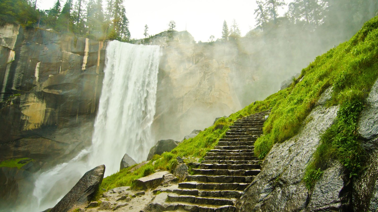 Mist Trail at Yosemite National Park Robert Bohrer Shutterstock Mist Trail at Yosemite National Park Robert Bohrer Shutterstock