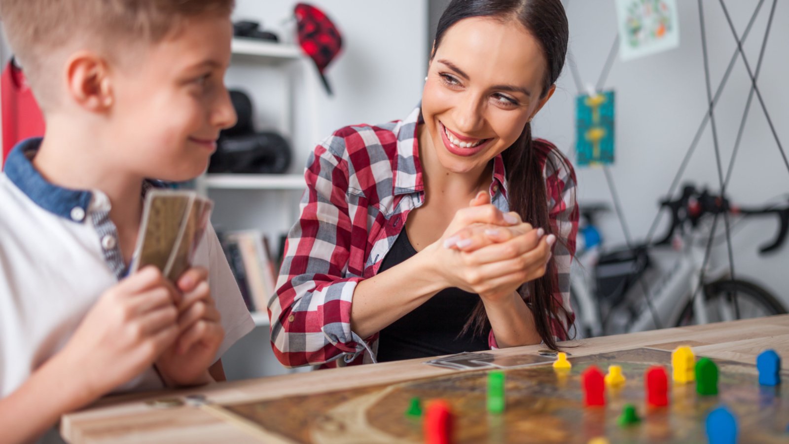 Mother Son Board Game Family Leszek Glasner Shutterstock