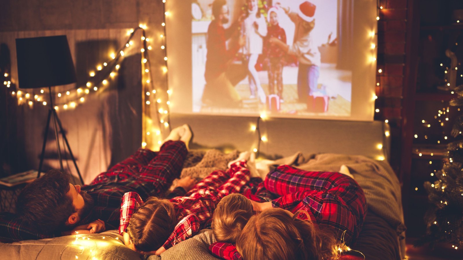 Movie Family watching cozy holiday christmas Evgeny Atamanenko shutterstock