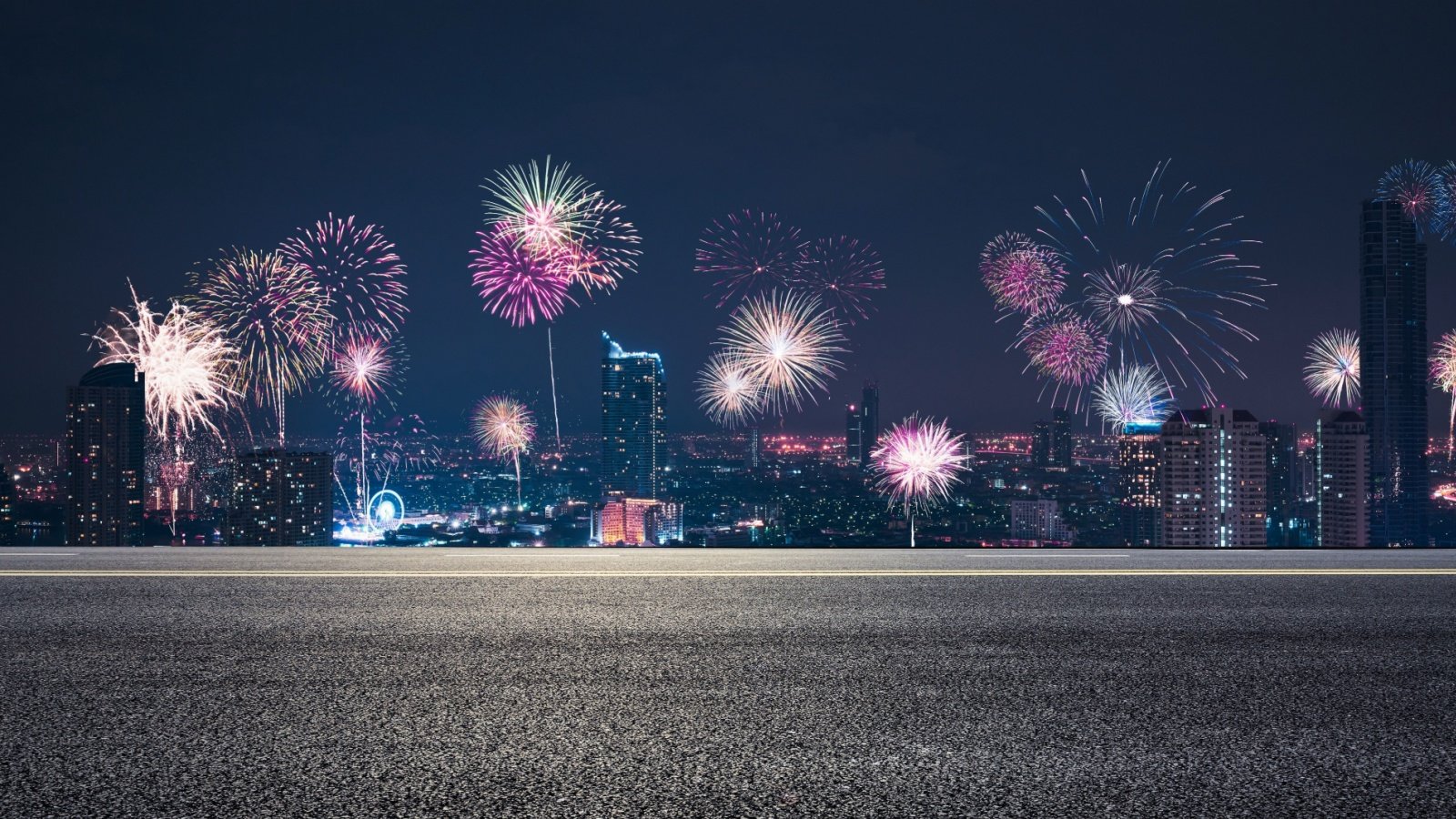 Night fourth of july independence day celebration fireworks city saifiskandar Shutterstock