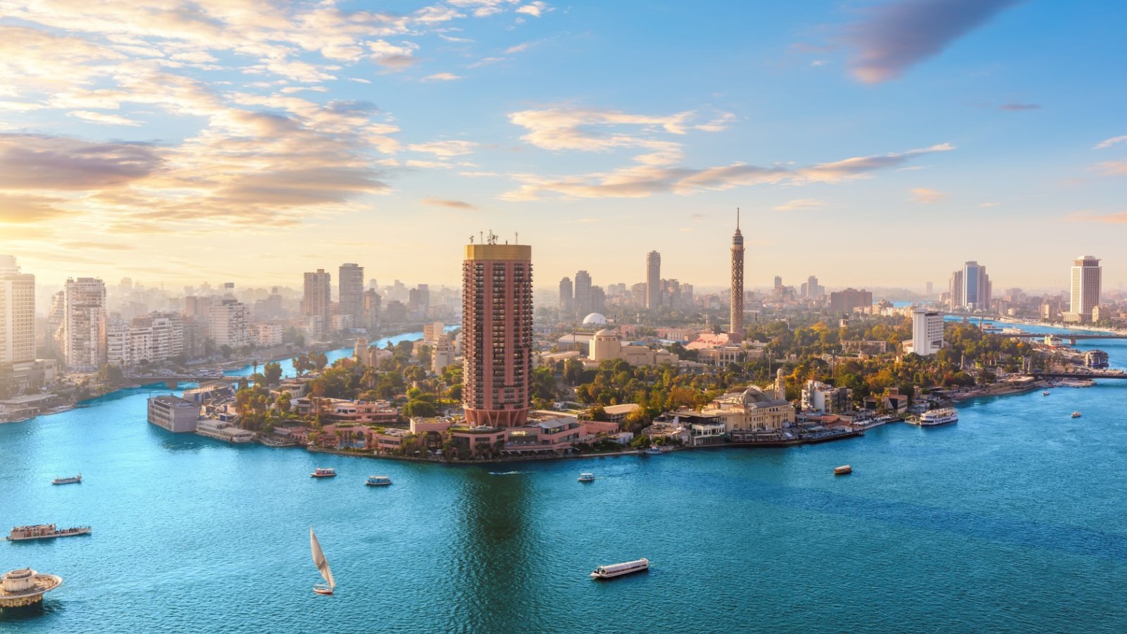 Nile and Gezira Island of Cairo Egypt AlexAnton Shutterstock