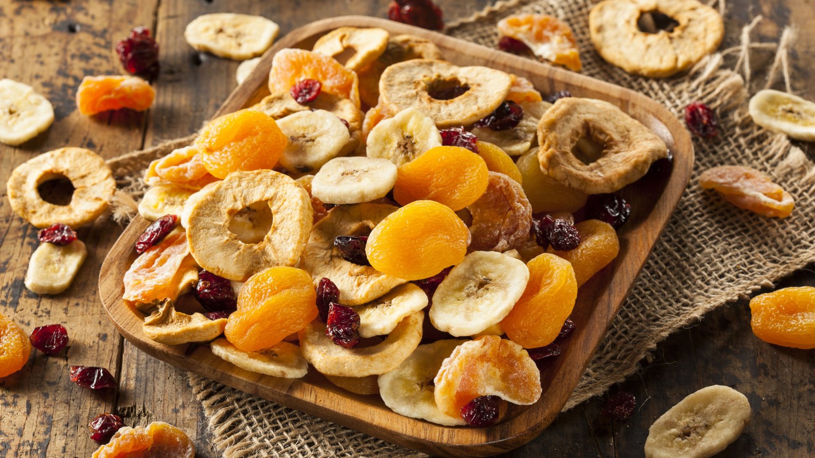 Organic Healthy Assorted Dried Fruit food Brent Hofacker Shutterstock