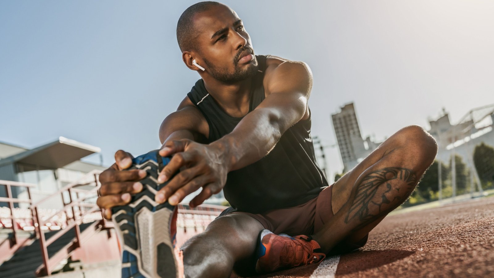 Outdoor Fitness Runner Track POC Male Inside Creative House Shutterstock