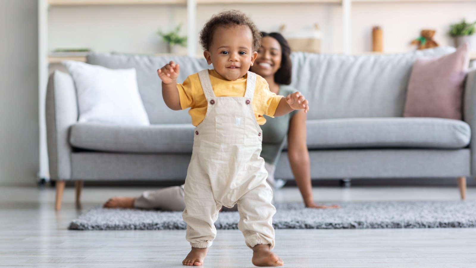 POC Baby Toddler Son Mother Walk Stay At Home Prostock studio Shutterstock