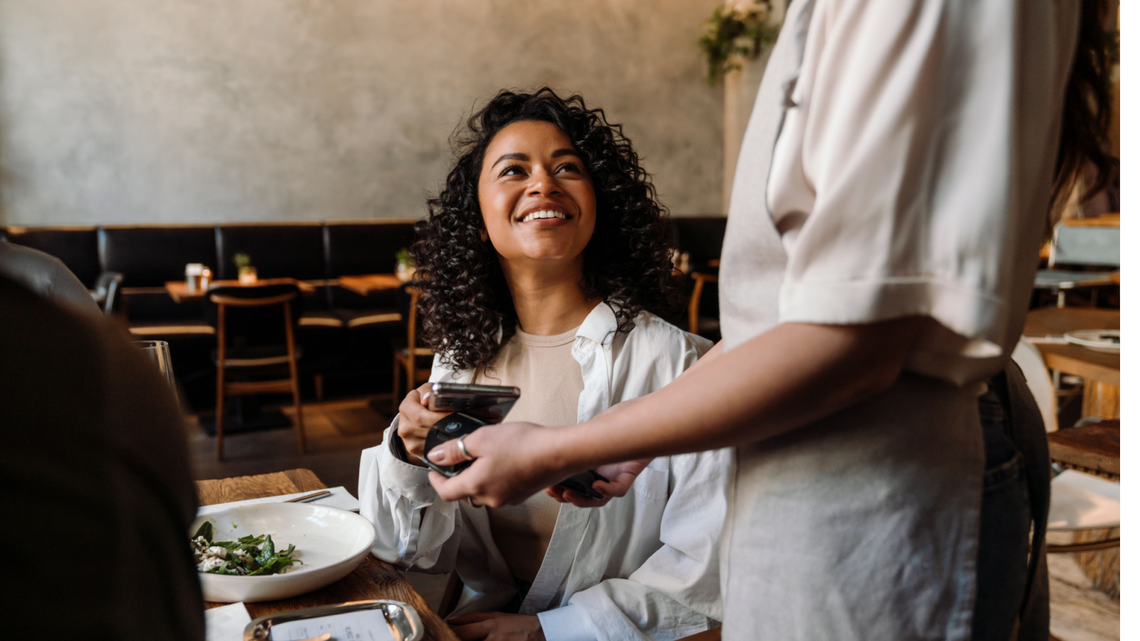 POC Restaurant Pay Contactless Dinner Dean Drobot Shutterstock