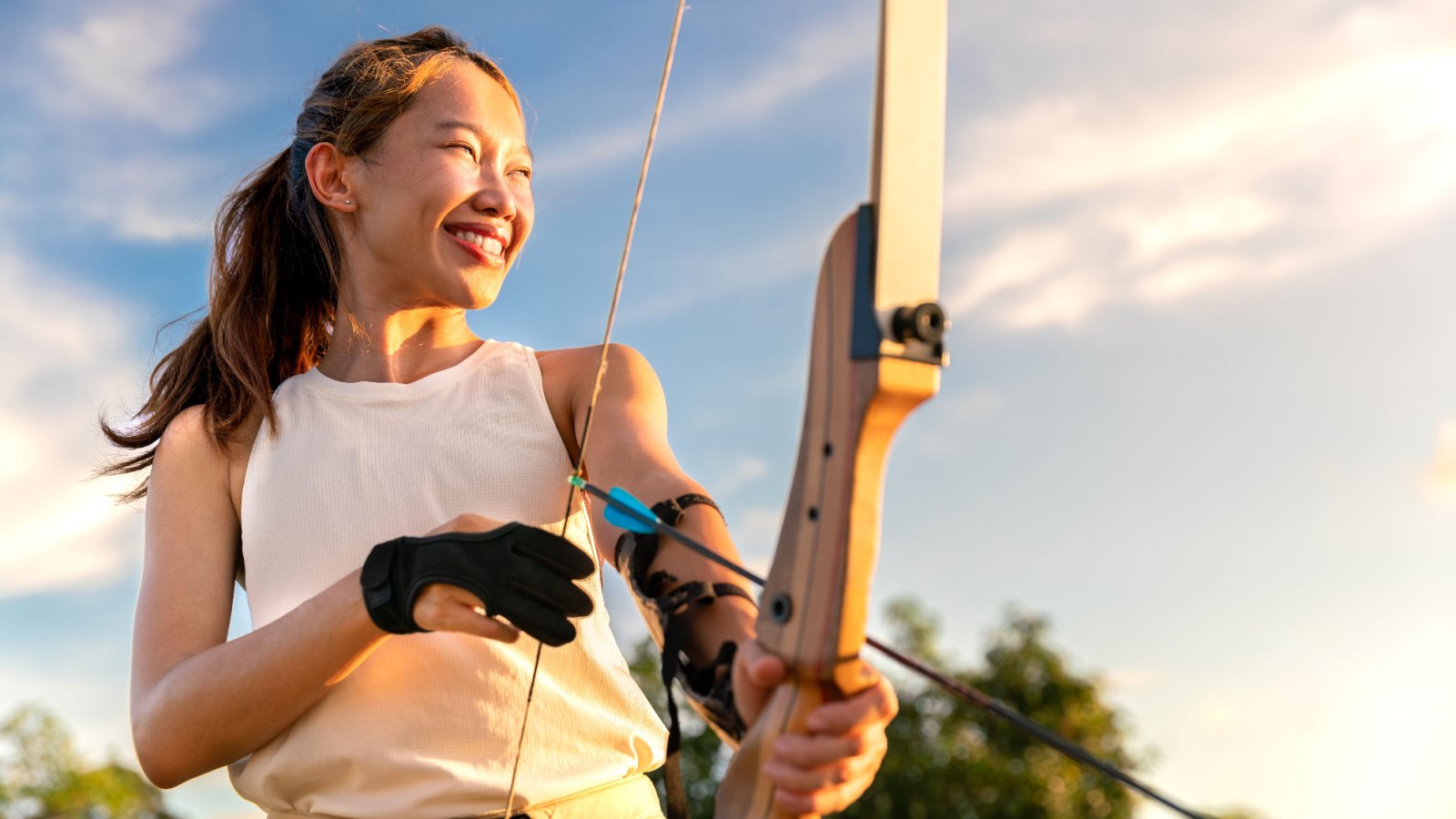 POC Young Woman Sports archery Hobby record archery K'Nub shutterstock