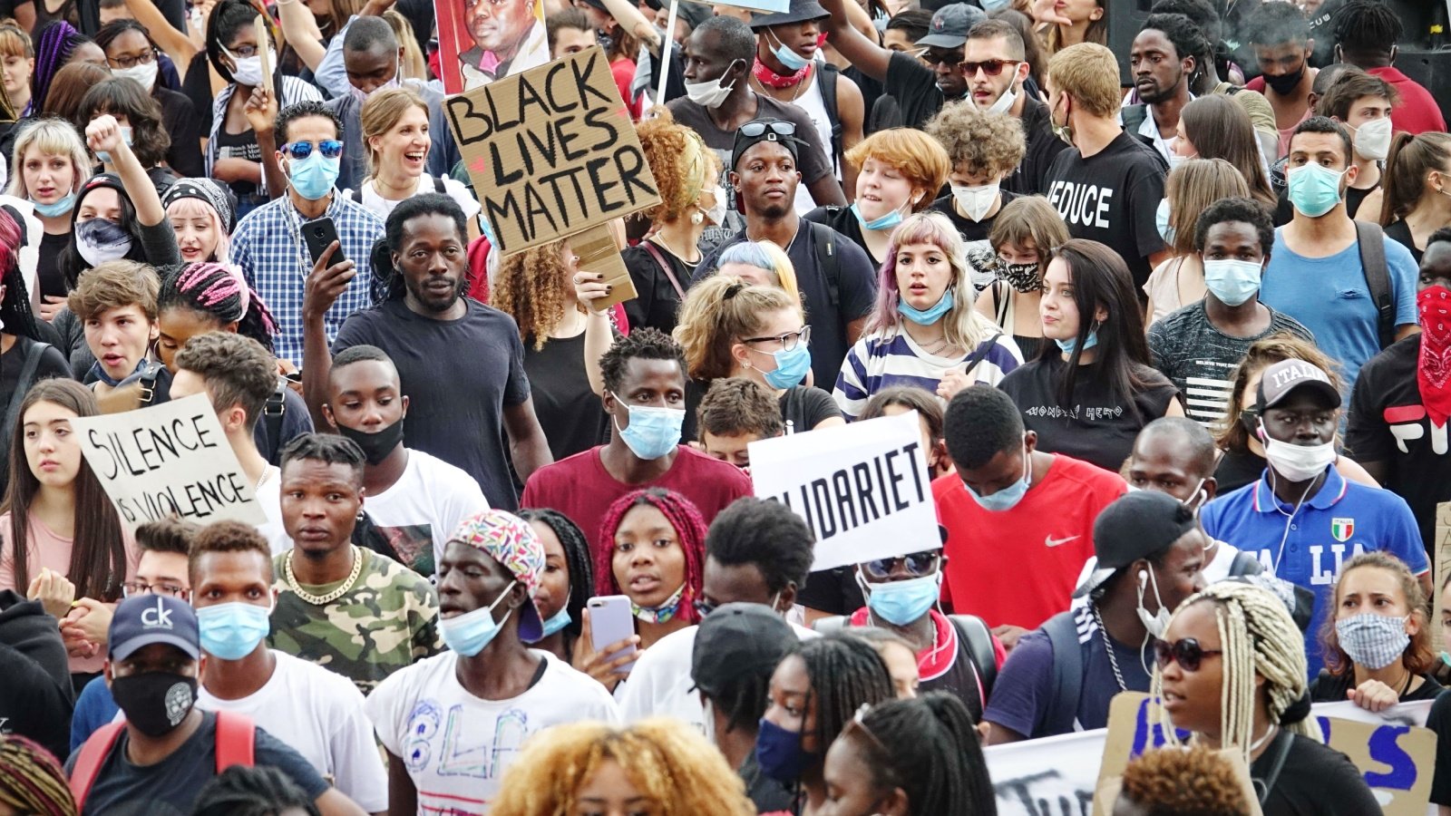 Peaceful protesters demonstrate race equality rights MikeDotta Shutterstock