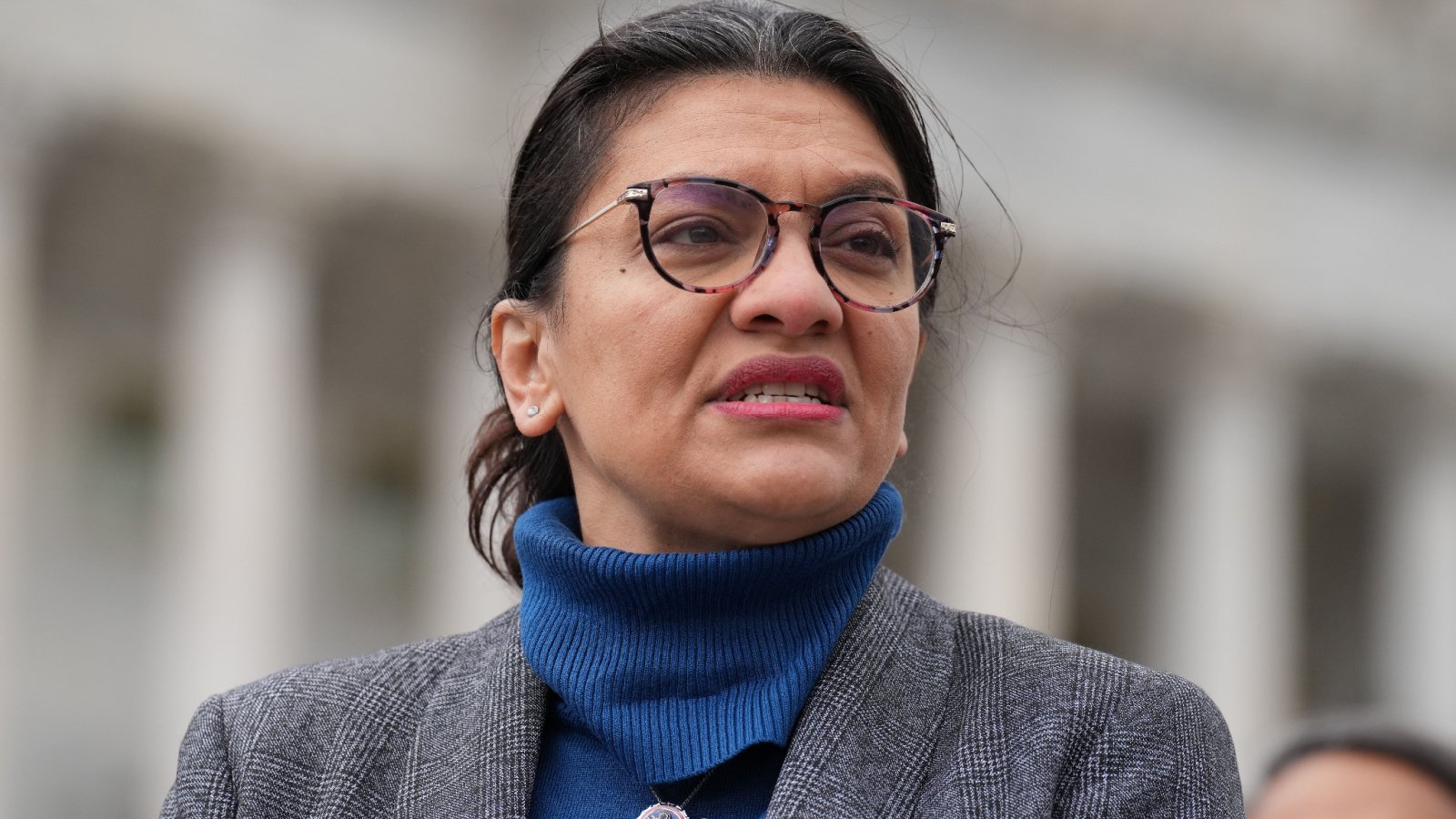 Politician Rashida Tlaib Frown Phil Pasquini Shutterstock