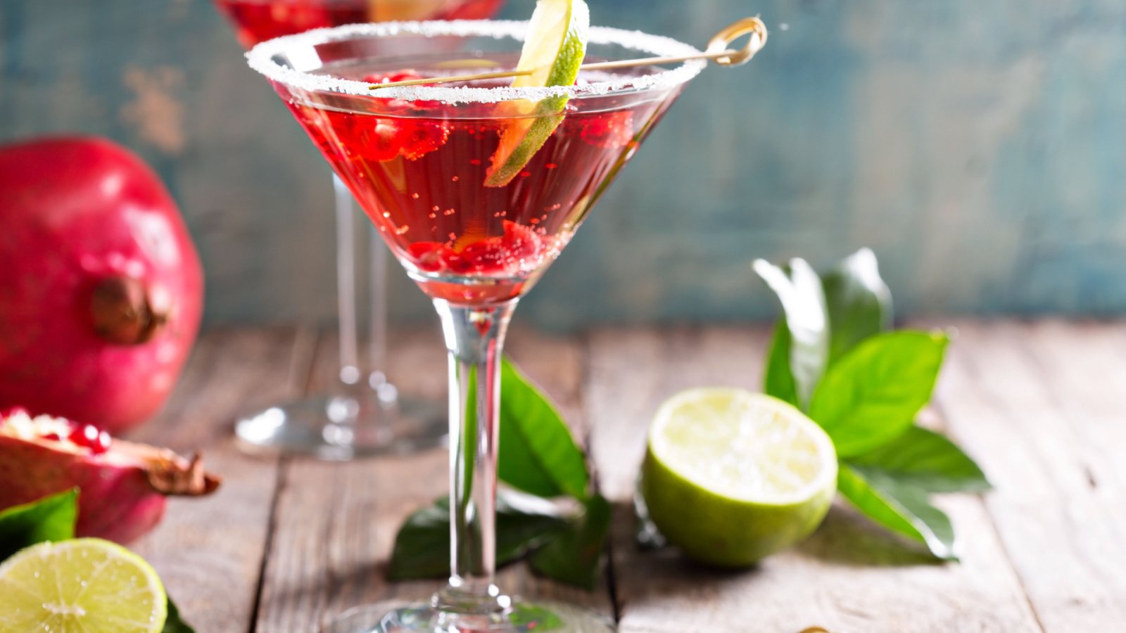 Pomegranate Martini Cocktail Beverage Elena Veselova Shutterstock