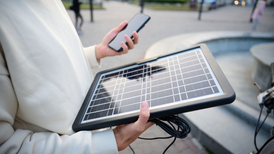 Portable Solar Charger panel drD Shutterstock