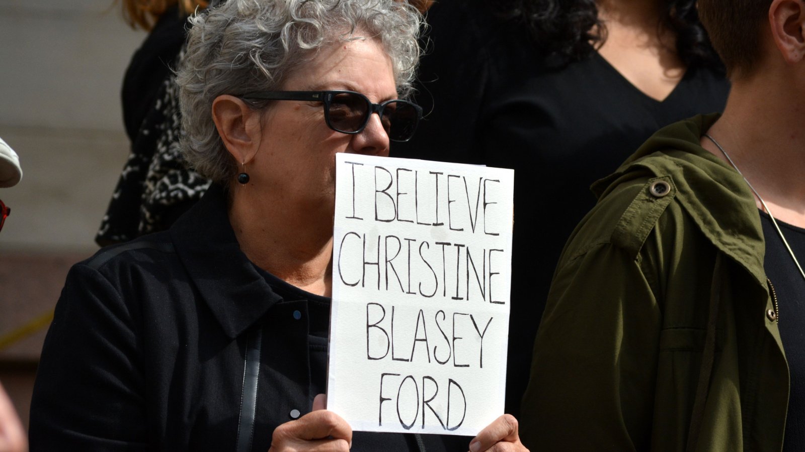 Rally to support Dr Blasey Ford and survivors of sexual assault Christopher Penler shutterstock