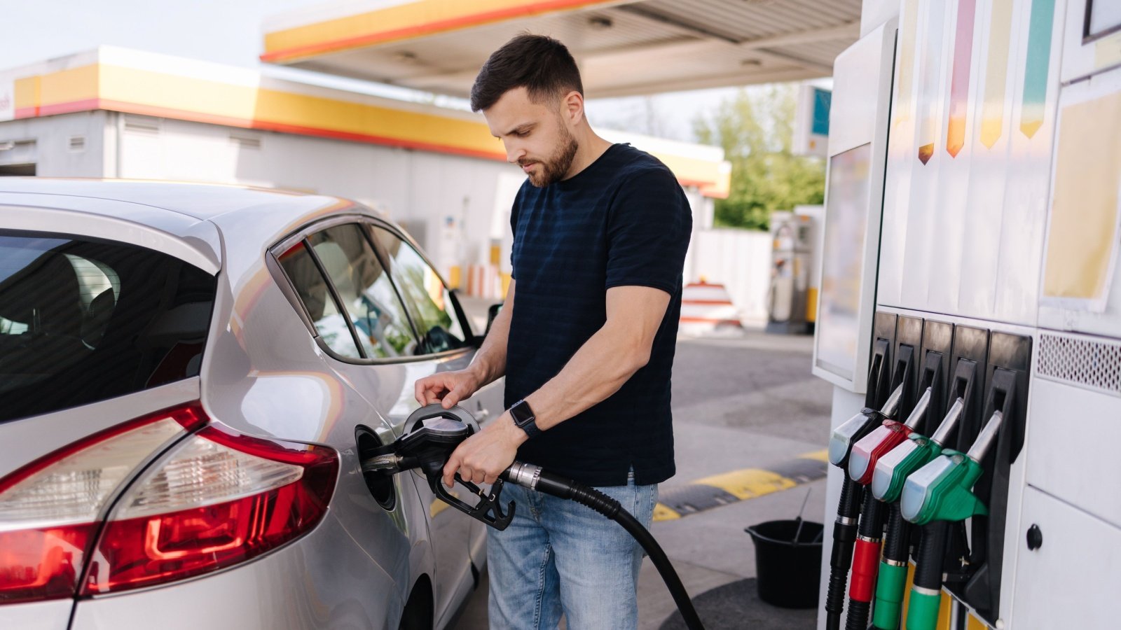 Refueling car at gas station gasoline rest stop Studio113 Shutterstock