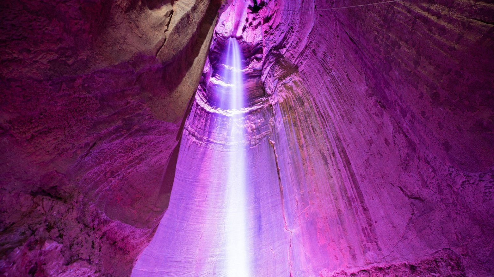 Ruby Falls. Waterfall in cave Tennessee Mia2you Shutterstock