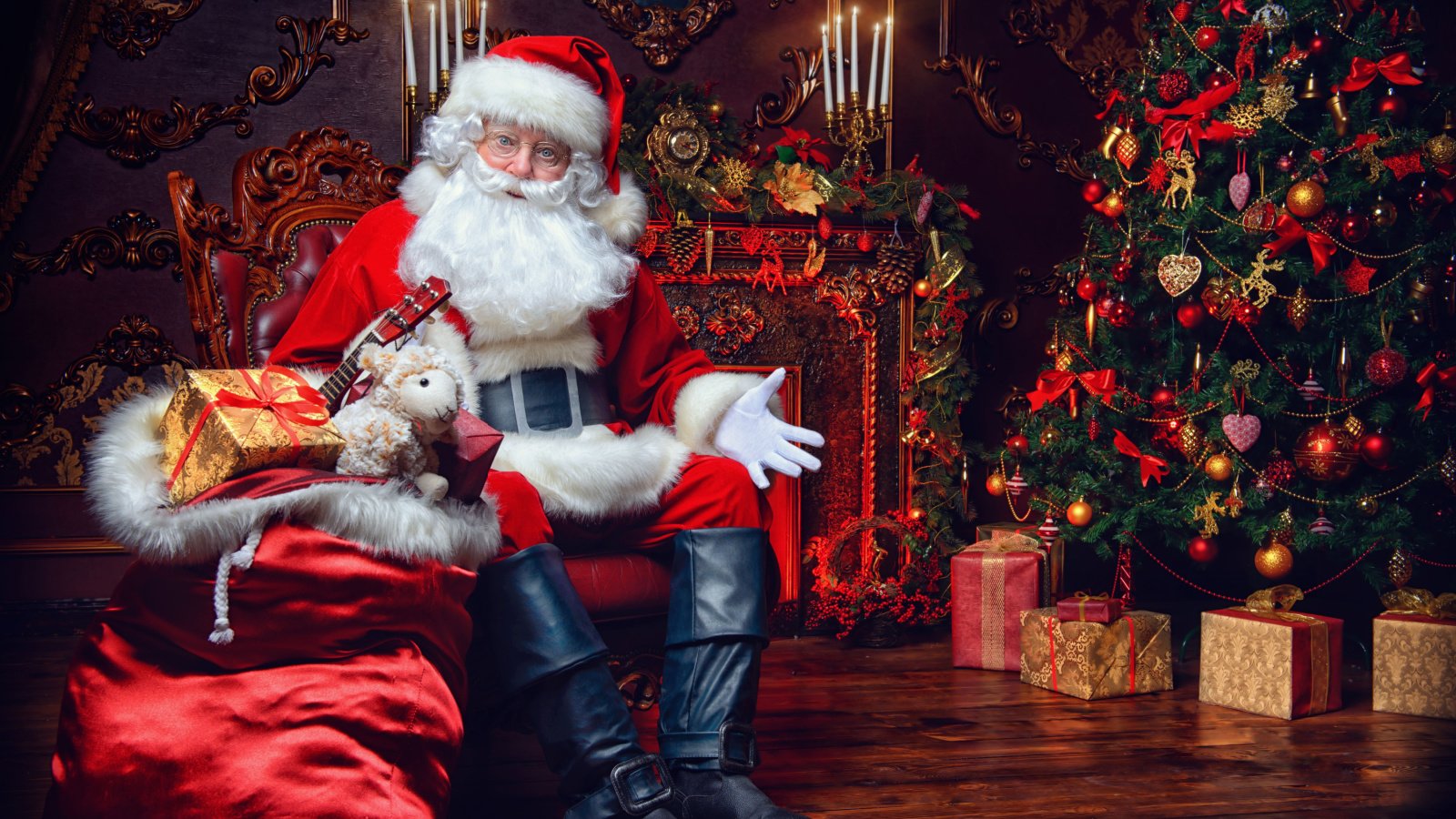 Santa Clause gifts christmas holiday Kiselev Andrey Valerevich Shutterstock