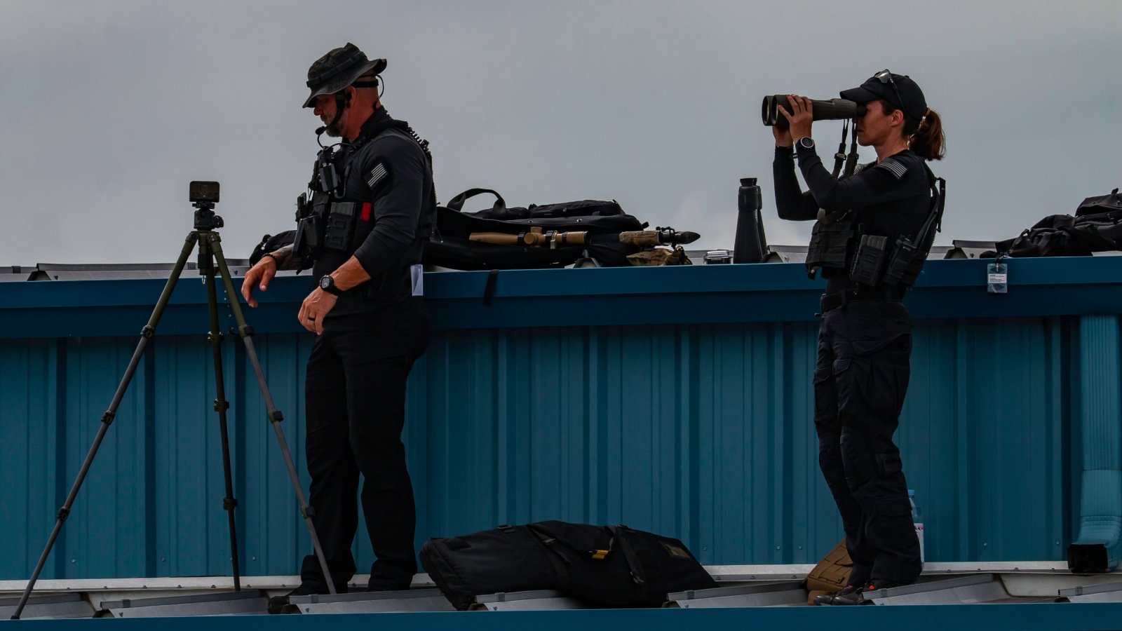 Secret Service snipers Security on public event guard Private bodyguard Jeffery Edwards Shutterstock