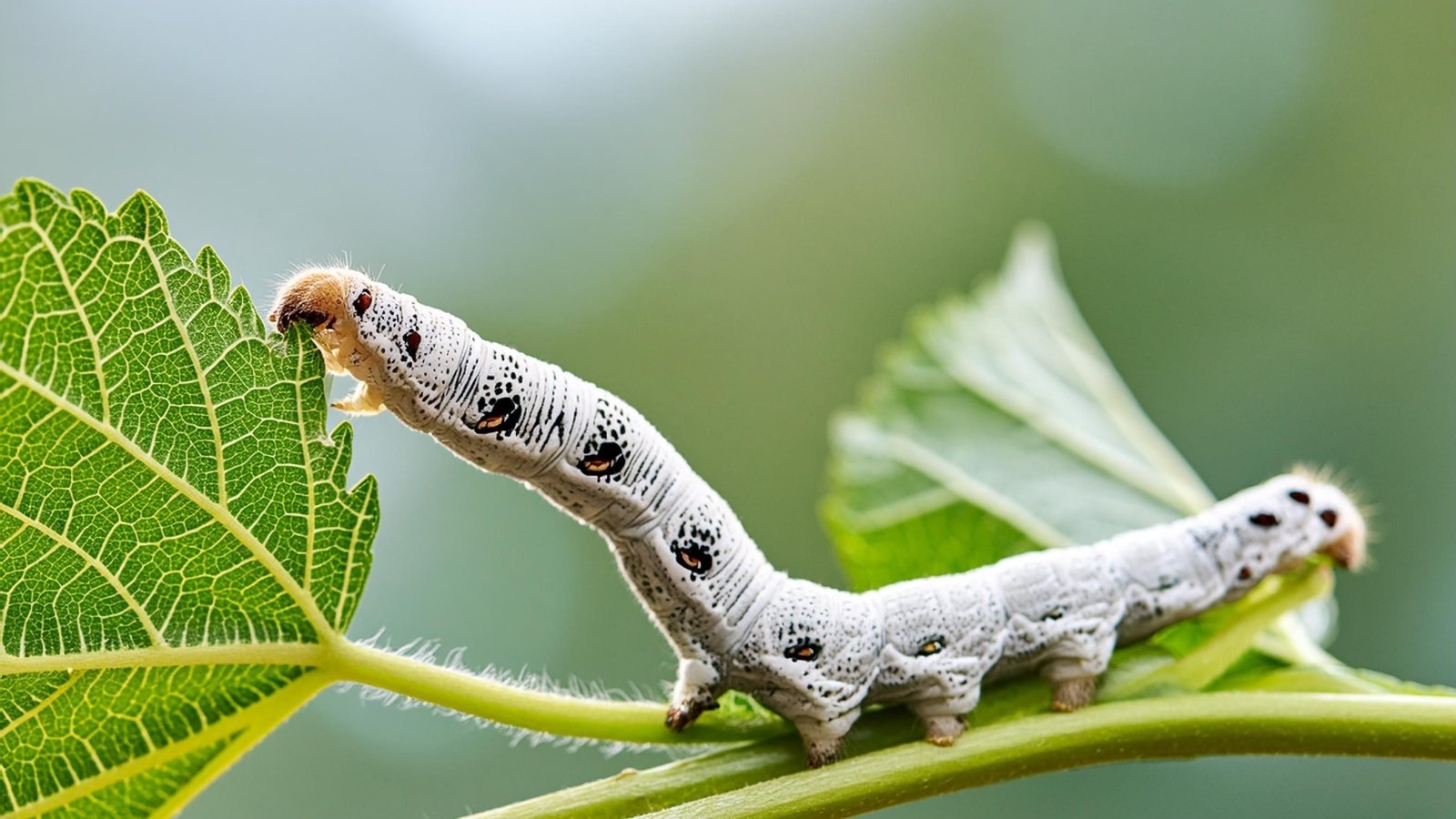 Silkworm bug insect leaf Sameer Neamah Mahdi Shutterstock