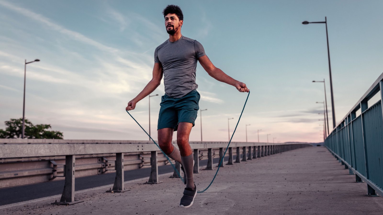 Skipping jumping rope fitness exercise outdoor bbernard shutterstock