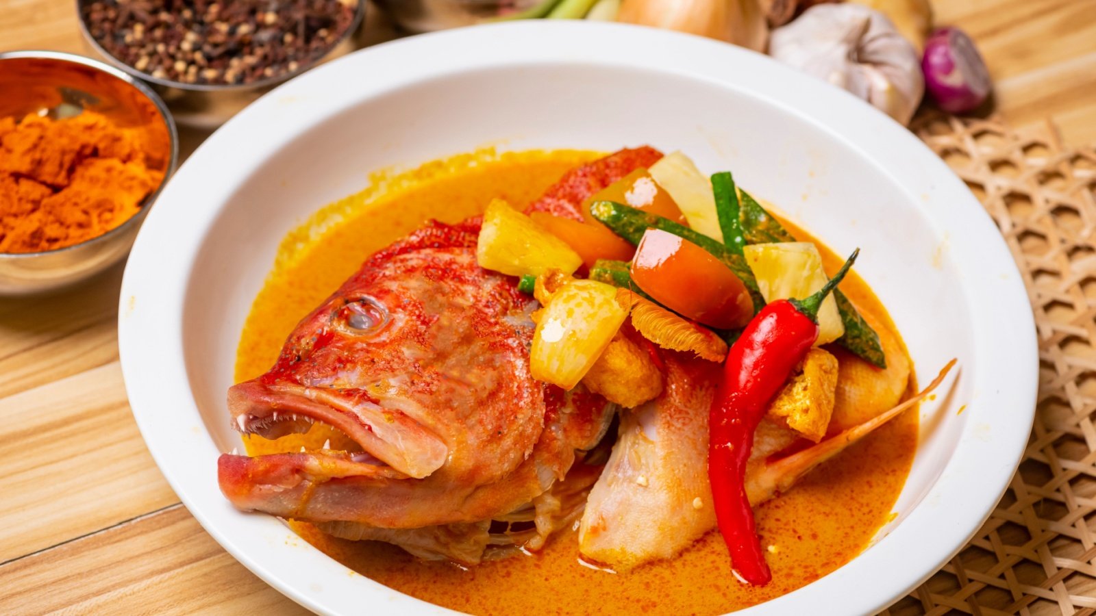 Sour and Spicy Fish Head Curry Assam Pedas Yang Umar Shutterstock