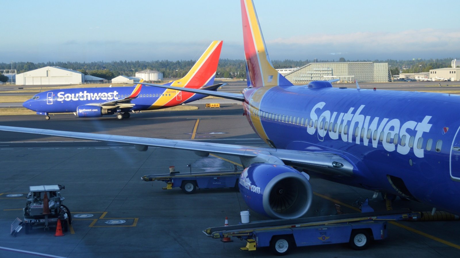 Southwest airlines passenger planes at terminal Around the World Photos Shutterstock Southwest airlines passenger planes at terminal Around the World Photos Shutterstock
