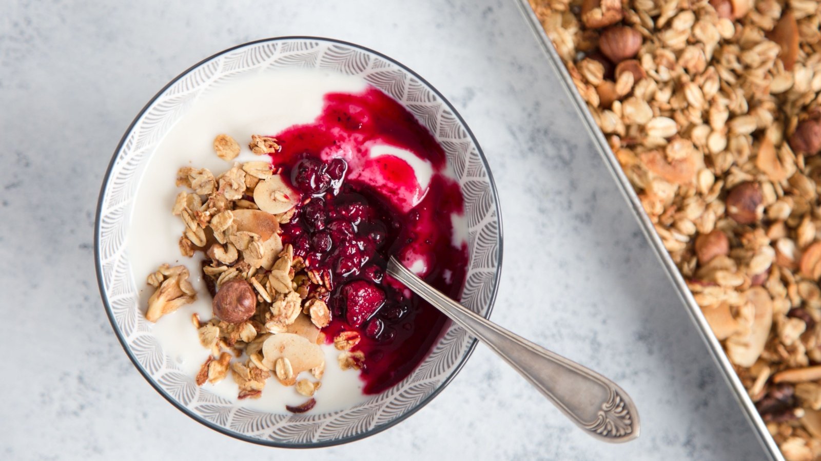 Soy yogurt with homemade granola MagdaZarebska Shutterstock