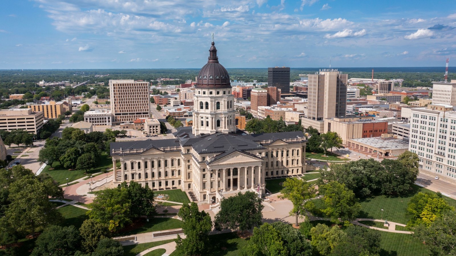 State capitol government building of downtown Topeka Kansas Matt Gush Shutterstock