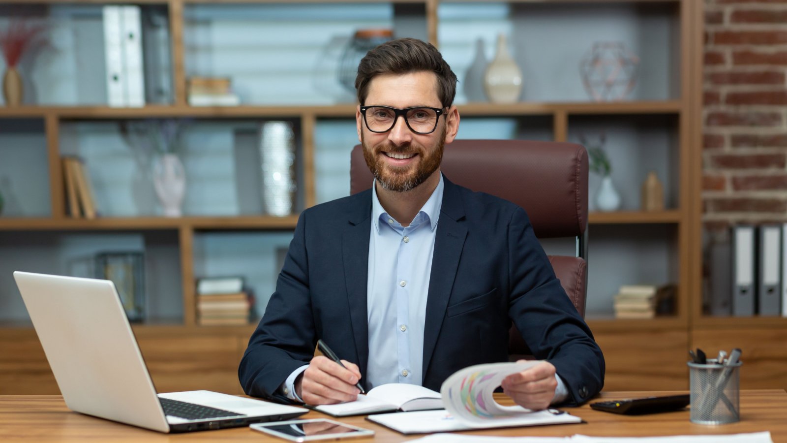 Successful Male Finance Investor Business Office Smart voronaman Shutterstock