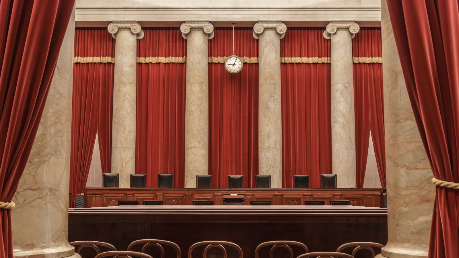 Supreme Court Justice Hall Empty Seats Erik Cox Photography Shutterstock