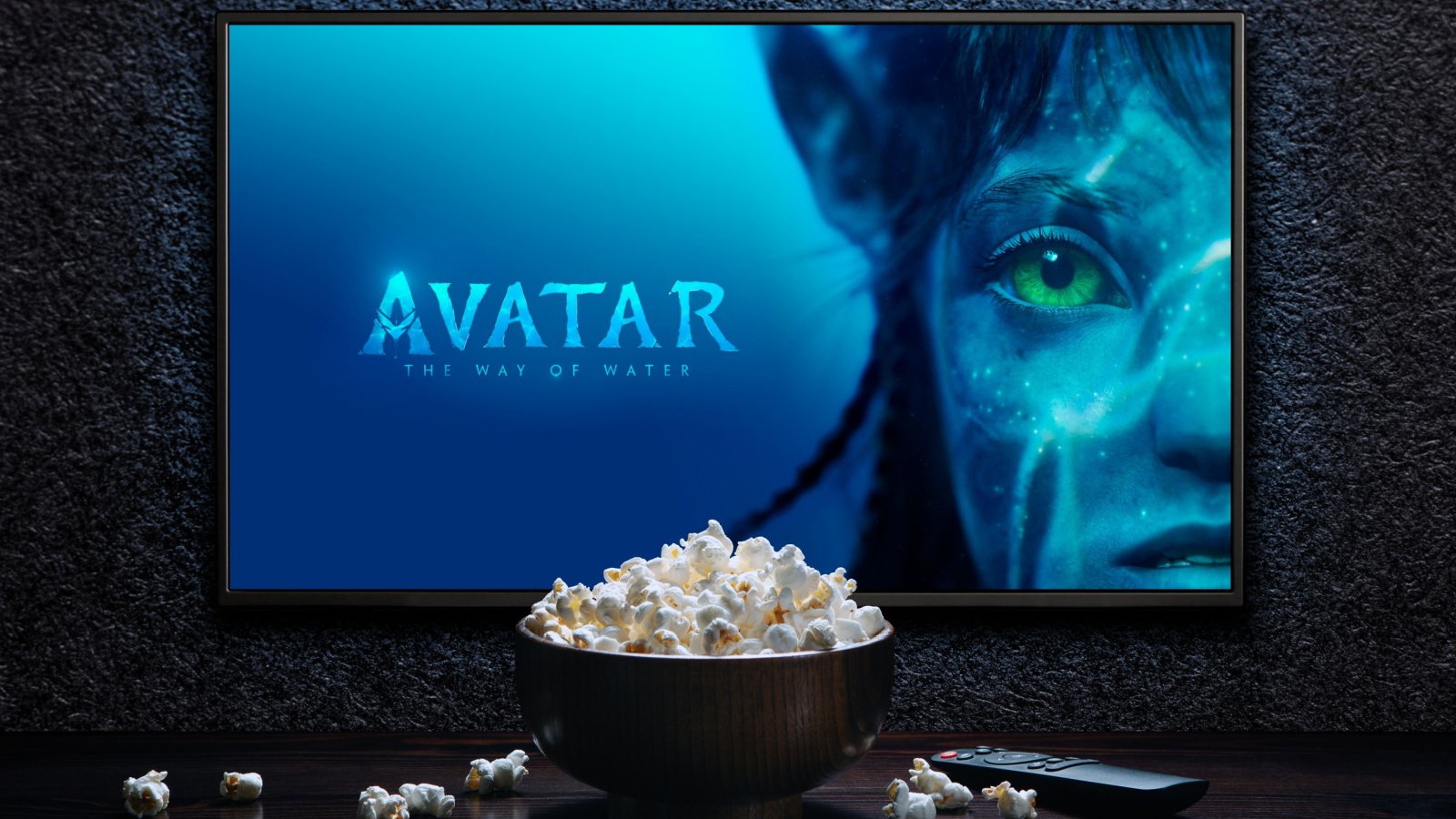 TV Movie Popcorn Watch Avatar Way of the Water Hamara Shutterstock