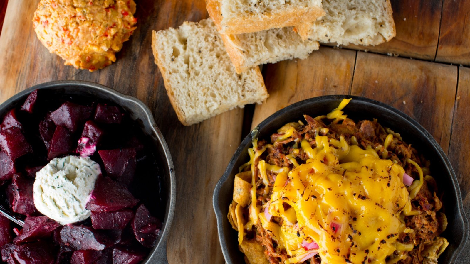 Texas smokehouse bbq traditional soul food sides cornbread beets RFondren Photography Shutterstock