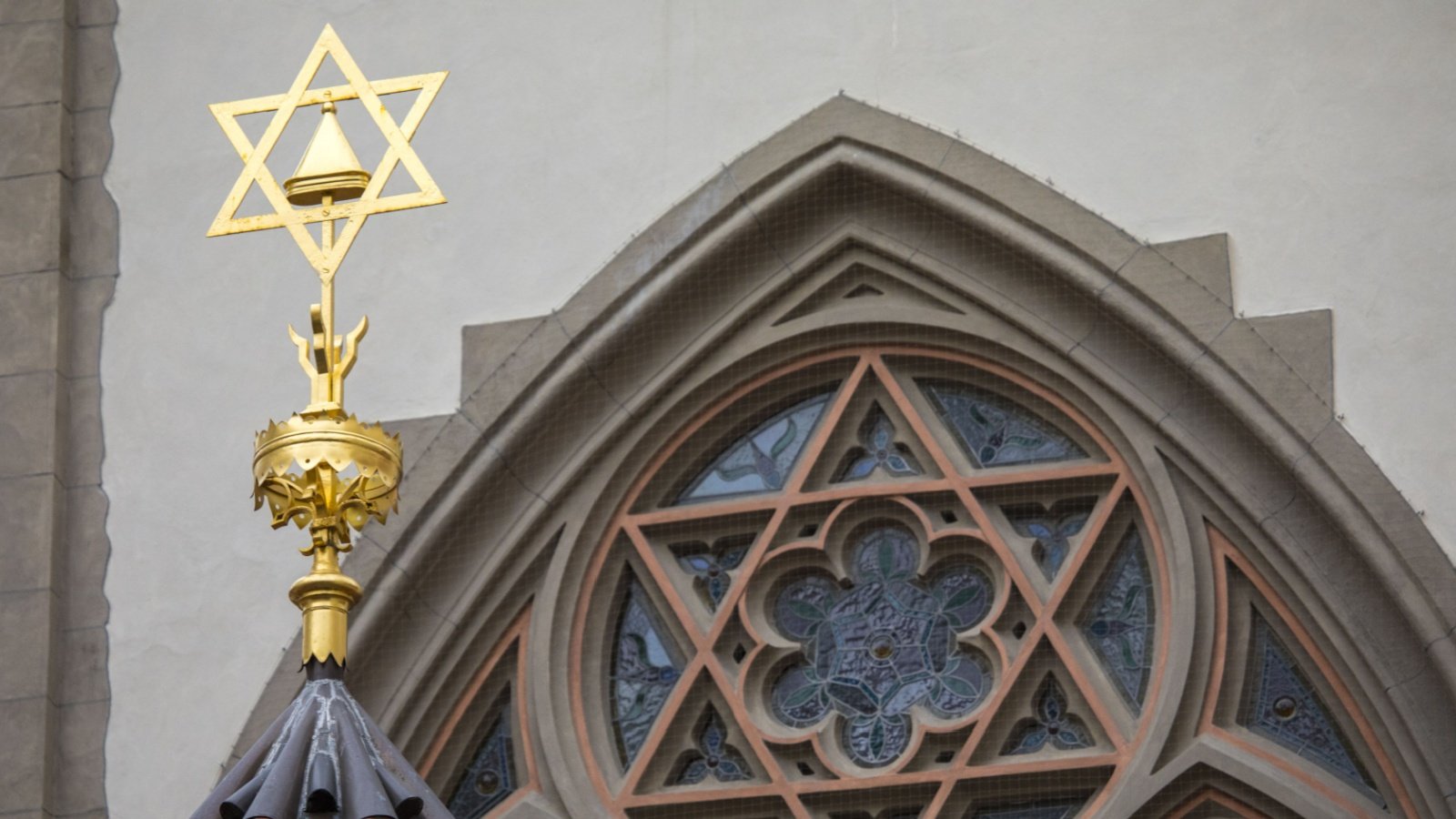 The Jewish Star of David on the exterior of the Maisel Synagogue chrisdorney Shutterstock