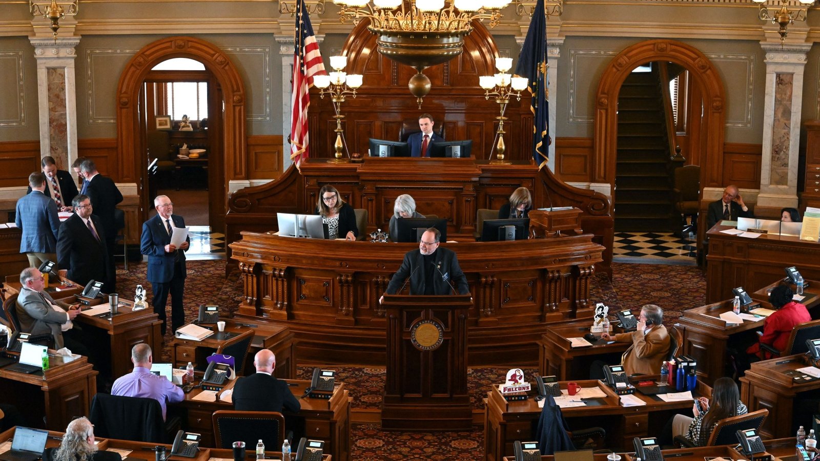 The Kansas State house chambers mark reinstein shutterstock