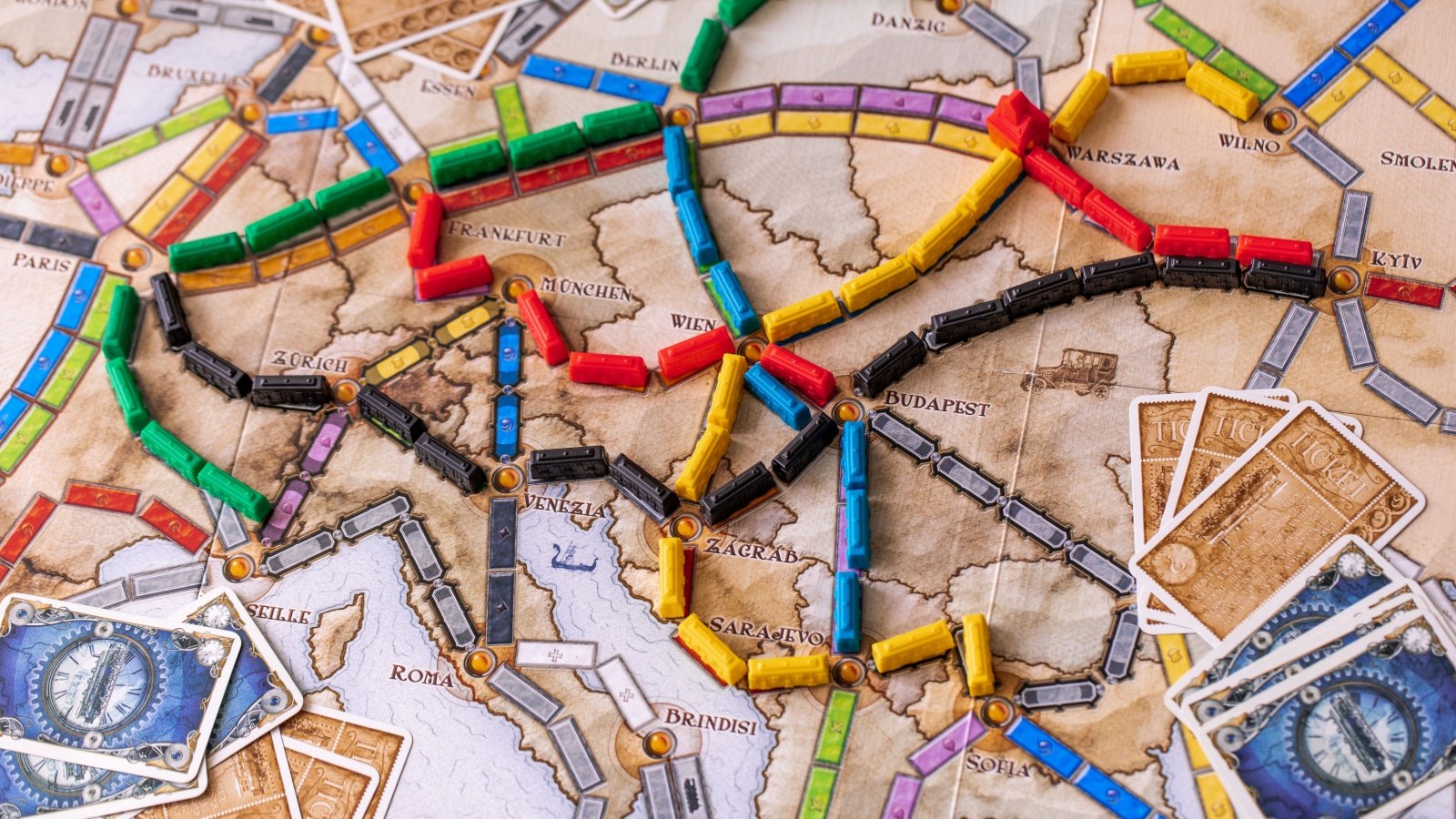 Ticket to Ride Europe Board Game Mitch Hutchinson Shutterstock Ticket to Ride Europe Board Game Mitch Hutchinson Shutterstock