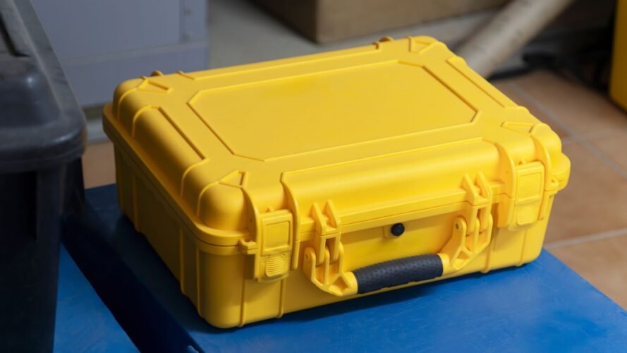 Waterproof hardcase in a warehouse storage container Lucian Coman Shutterstock