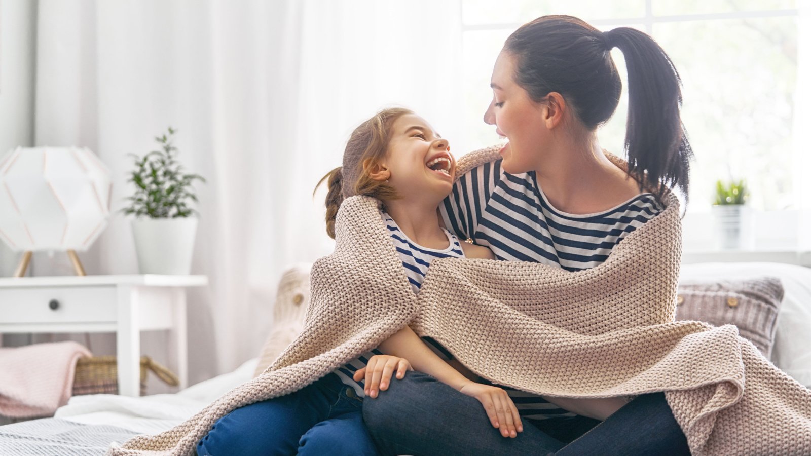 Woman Child Parenting Blanket Decor Cozy Yuganov Konstantin Shutterstock