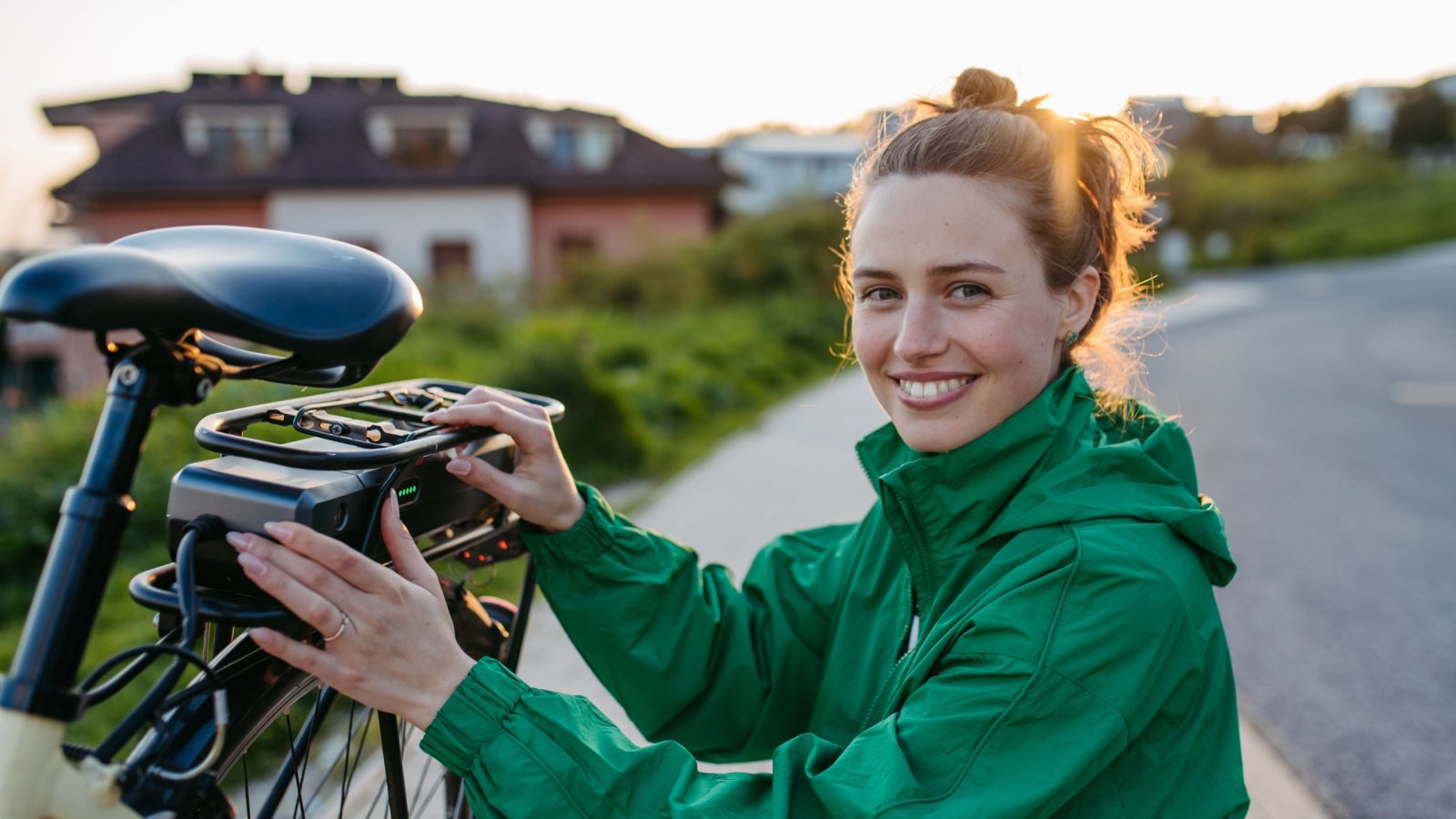 Woman Electric Bike Bicycle ebike Halfpoint Shutterstock