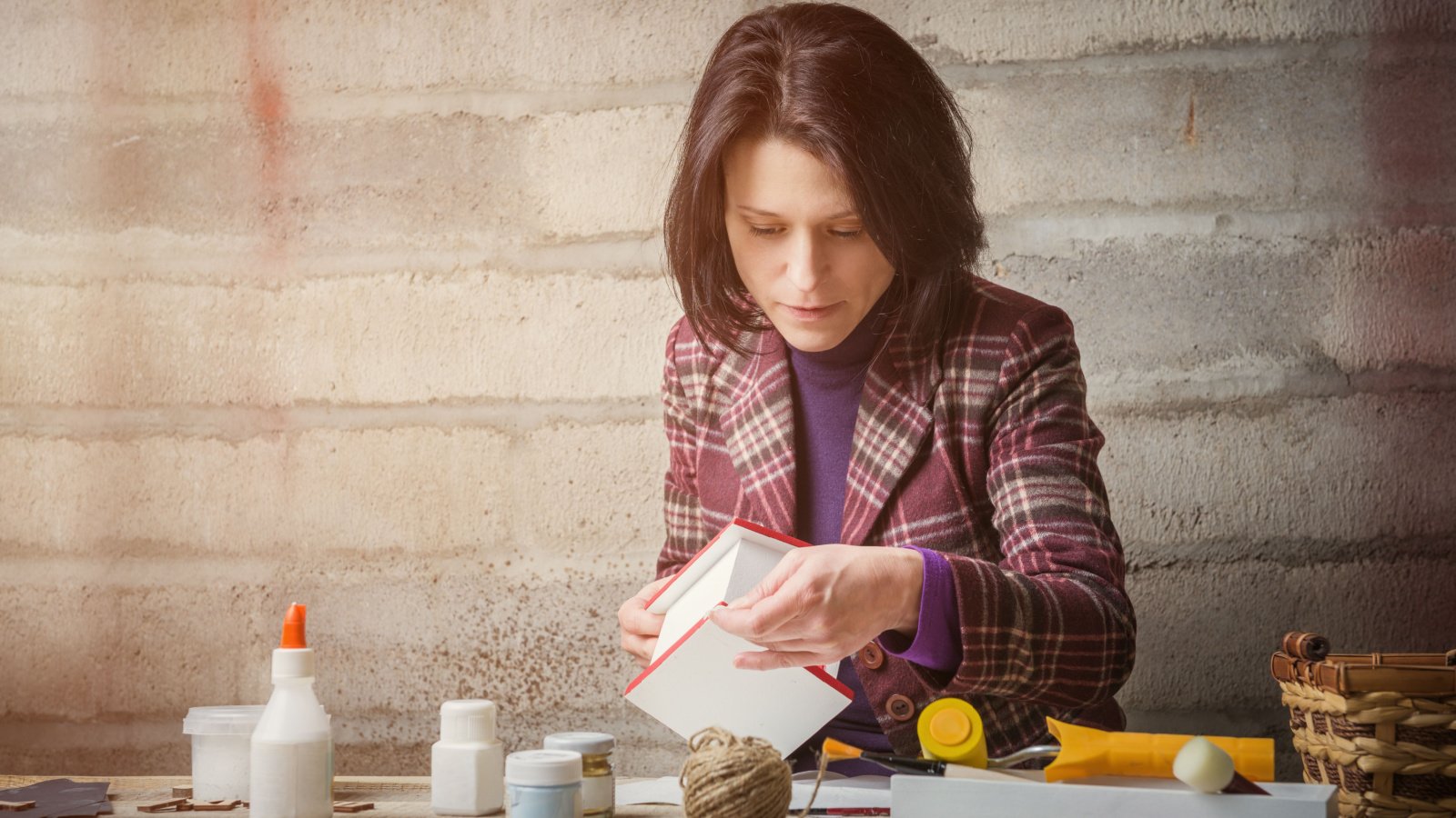 Woman crafting art creative wellness hobby Vitaly Vision Shutterstock