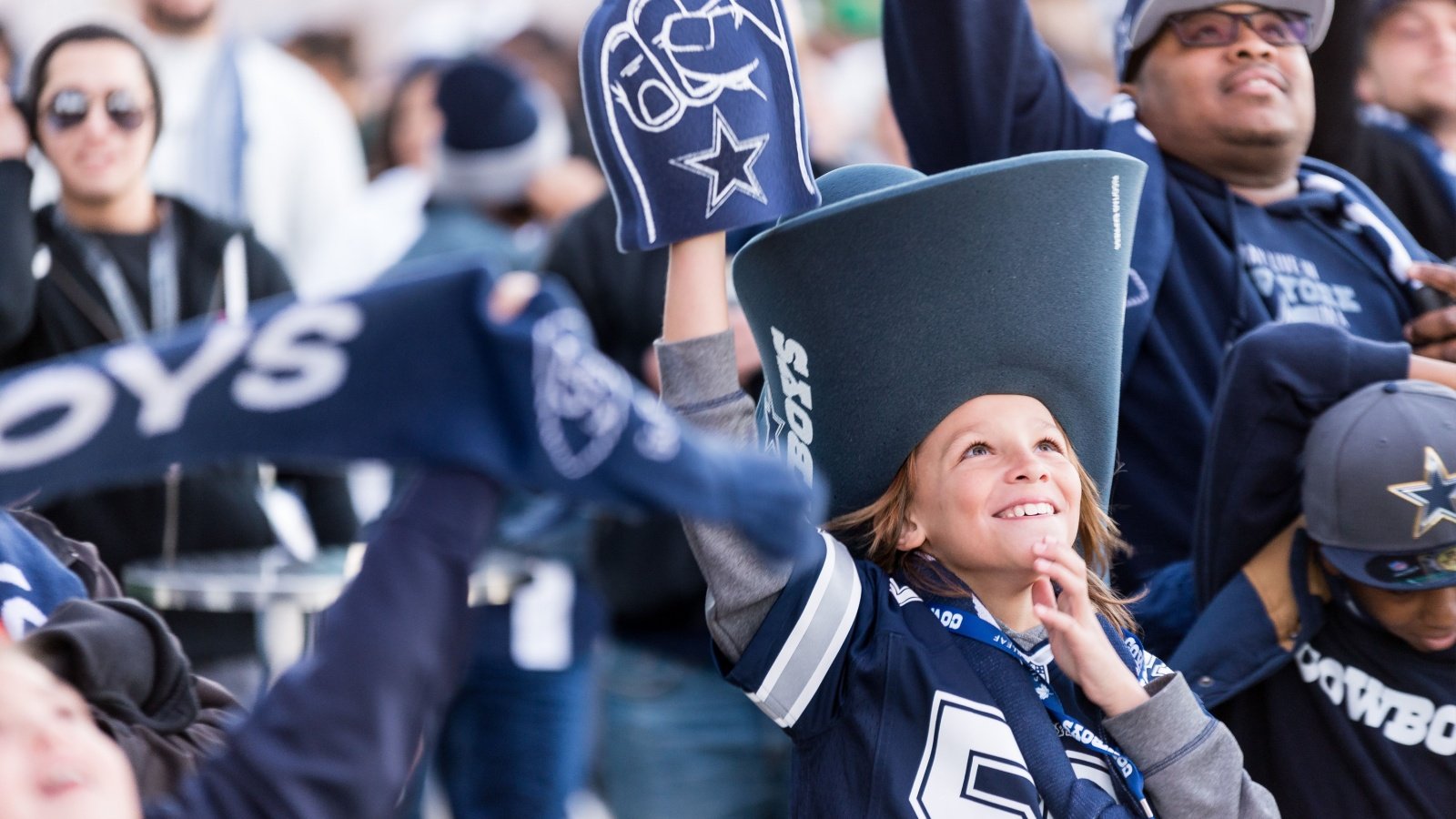 Young Dallas Cowboys Fan fitzcrittle shutterstock