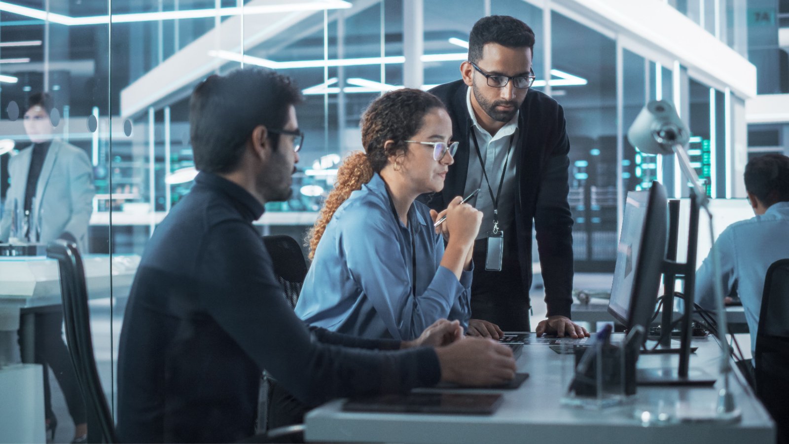 business hi tech office workers suit work gorodenkoff shutterstock