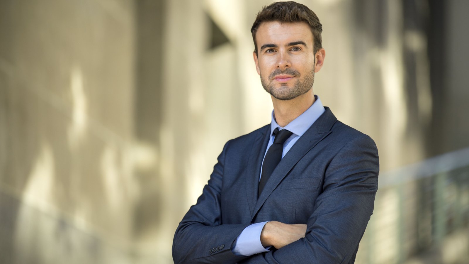 confident lawyer outside the office business male suit el nariz shutterstock