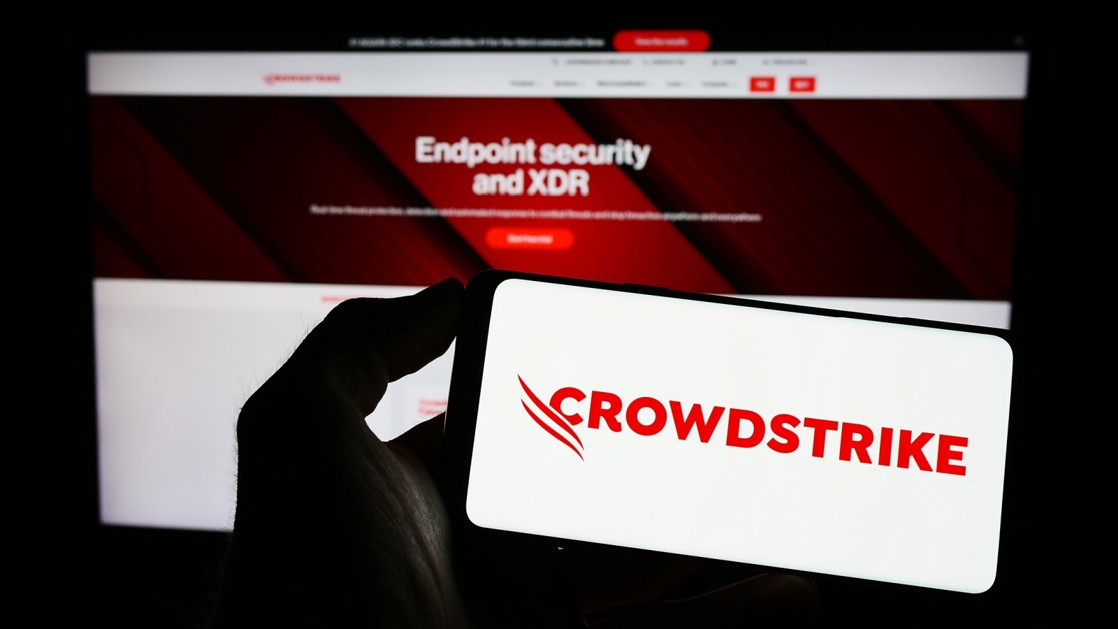 cybersecurity company CrowdStrike logo T Schneider Shutterstock