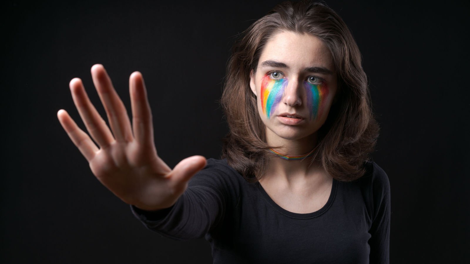 lbgtq woman pride gay sad pereslavtseva katerina shutterstock