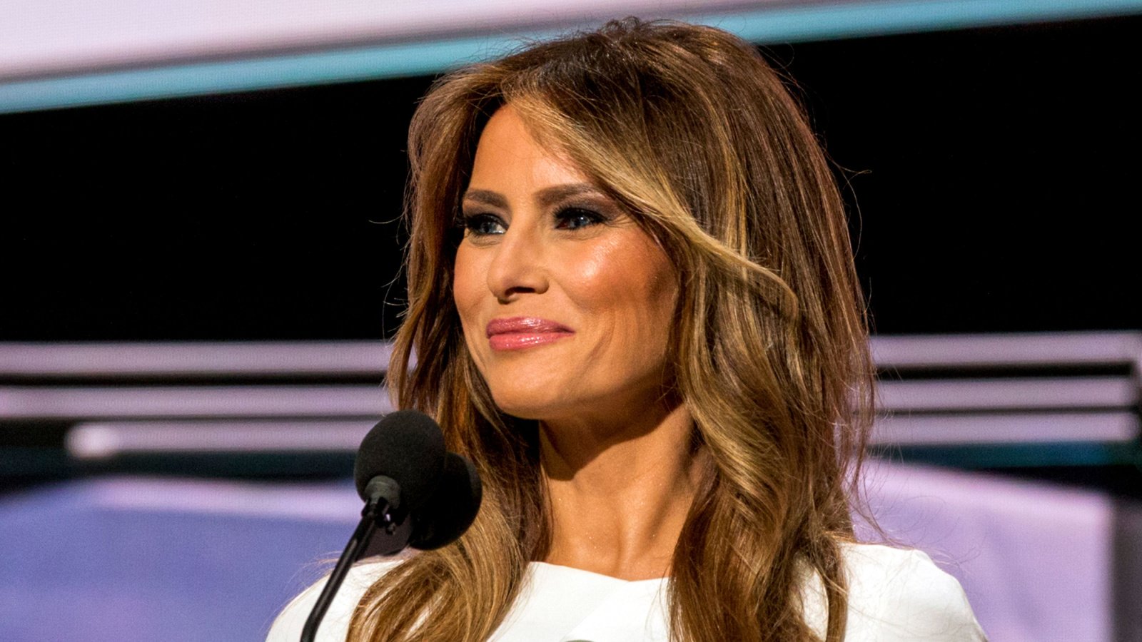 melania trump speech smiles mark reinstein shutterstock