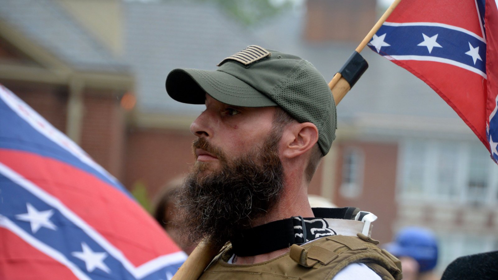 member of a white supremacist group at a white nationalist rally charlottesville virginia Kim Kelley Wagner Shutterstock