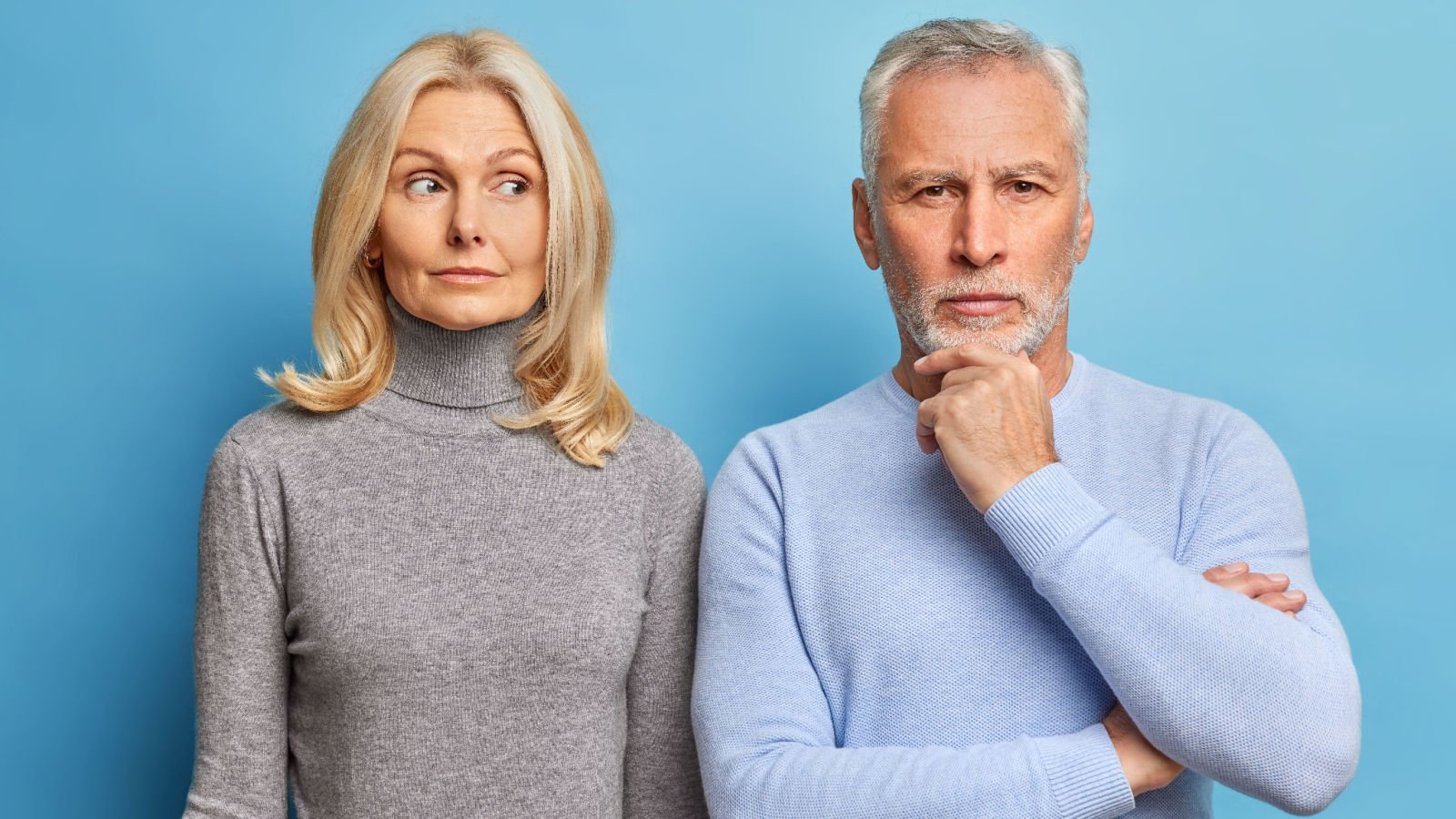 older couple father mother together thinking cast of thousands shutterstock